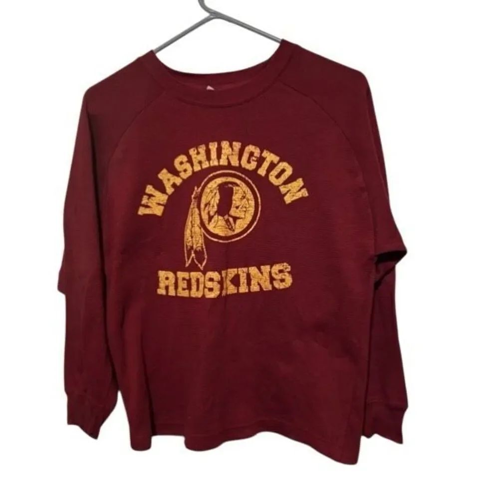 Washington Redskins Size Youth Medium 10/12 Long Sleeved Thermal Shirt